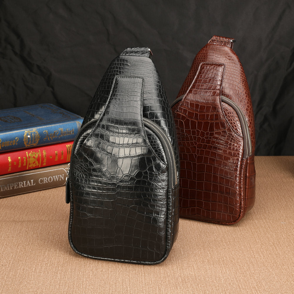 Outdoor Trave Men's Leather Single Shoulder Bag