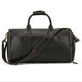 Vintage Travel Bag Multifunctional Leather Duffle Bag Folding